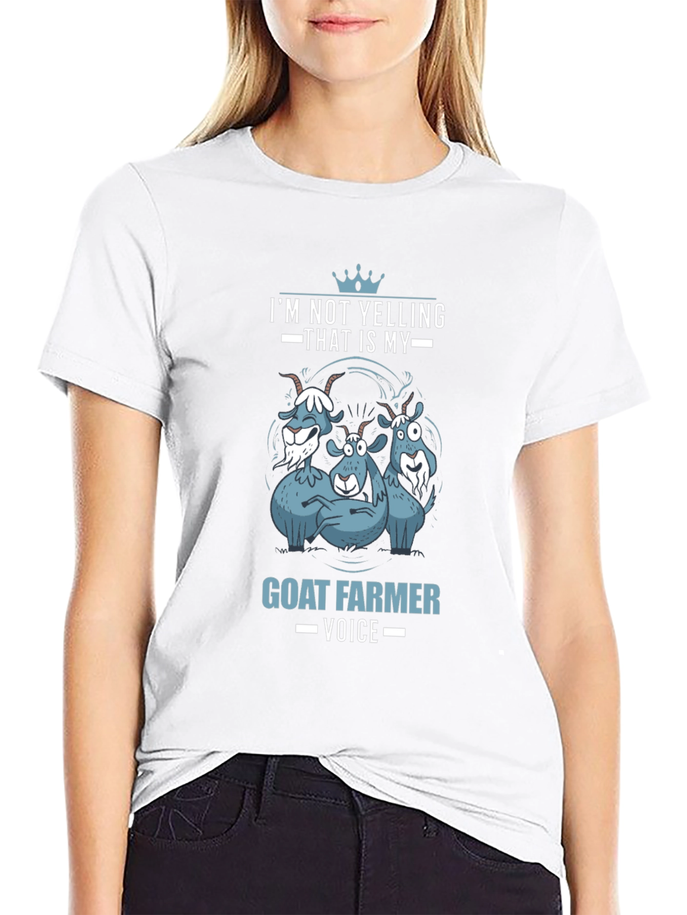 Goat Farmer Voice T-Shirt - Funny Animal Tee