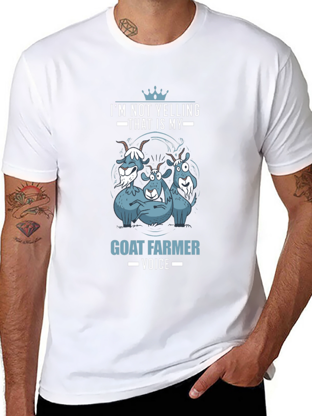 Goat Farmer Voice T-Shirt - Funny Animal Tee