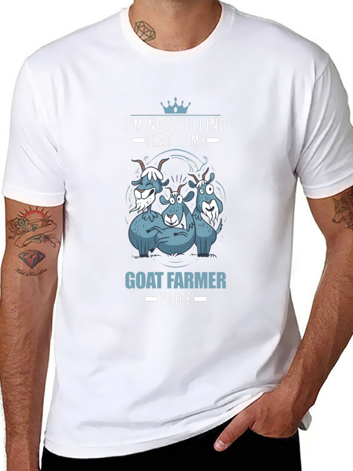 Goat Farmer Voice T-Shirt - Funny Animal Tee