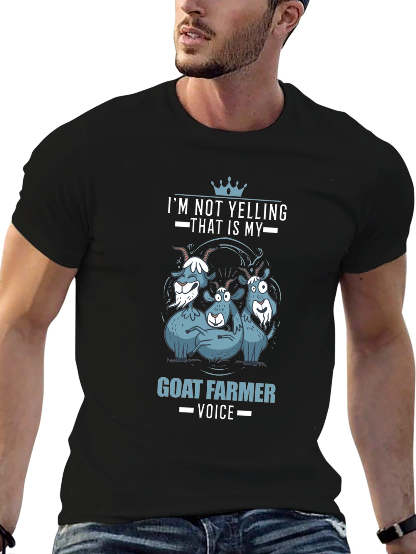 Goat Farmer Voice T-Shirt - Funny Animal Tee