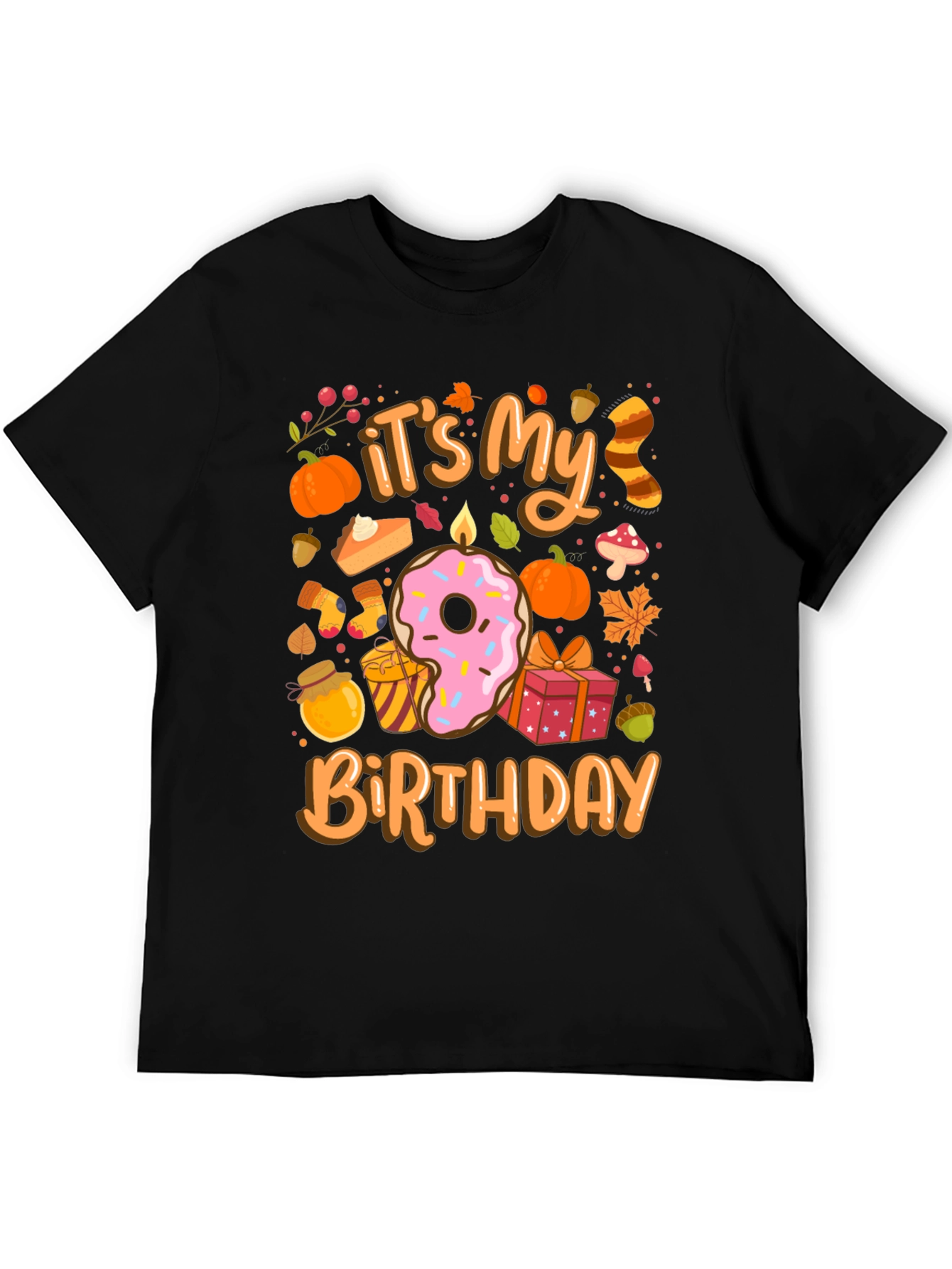 Its My Birthday Fall Themed T-Shirt