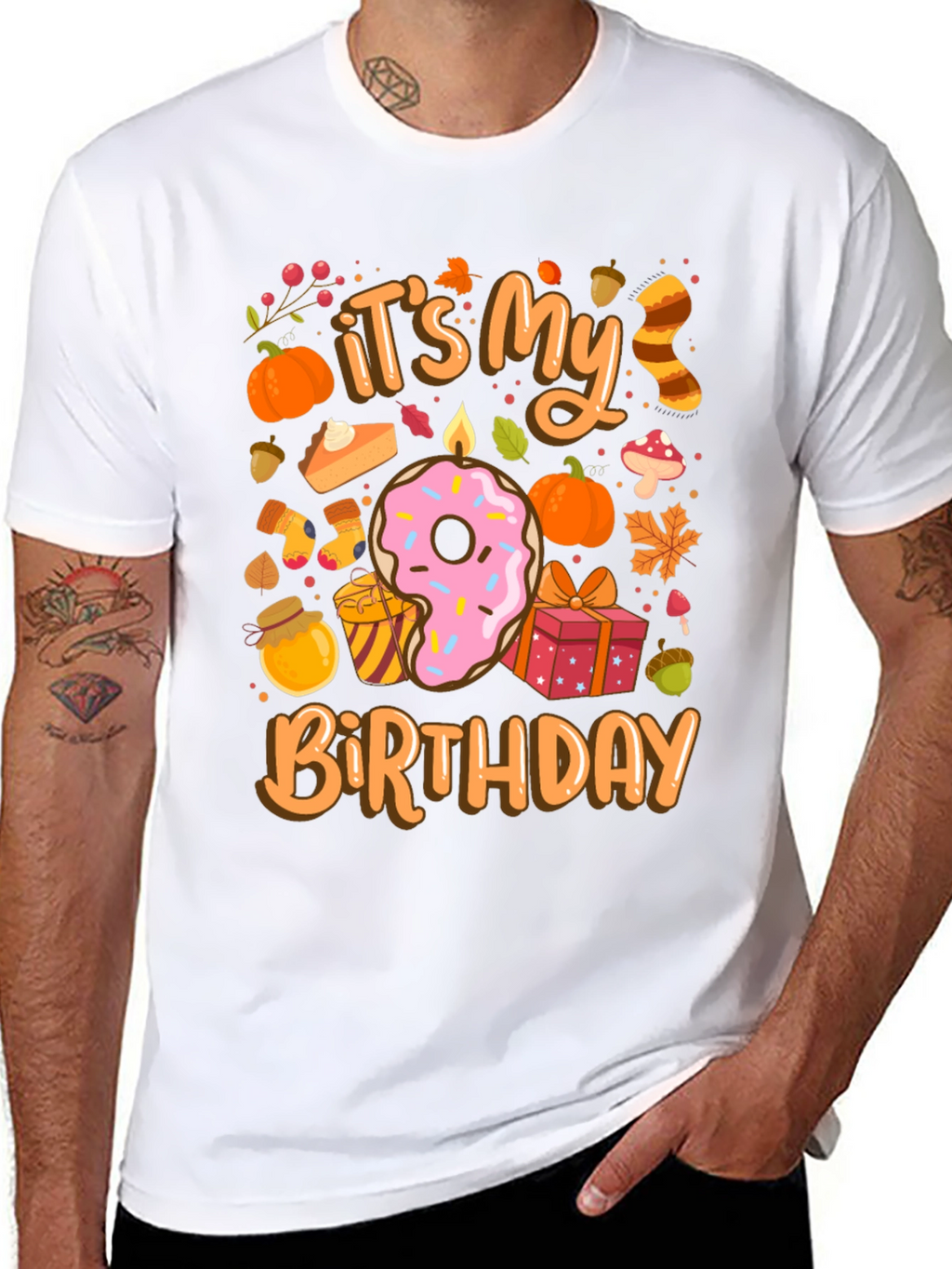 Its My Birthday Fall Themed T-Shirt