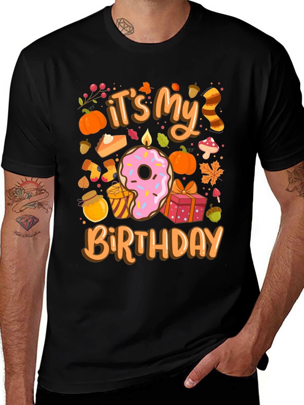 Its My Birthday Fall Themed T-Shirt