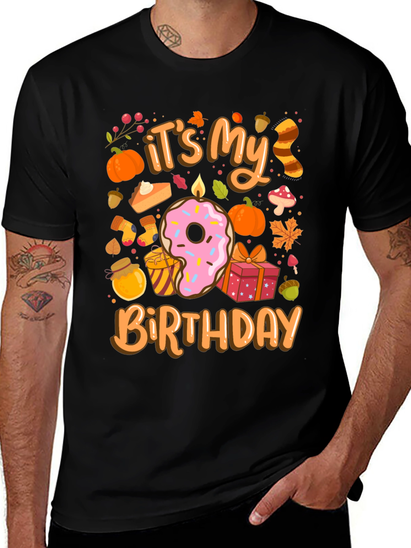 Its My Birthday Fall Themed T-Shirt