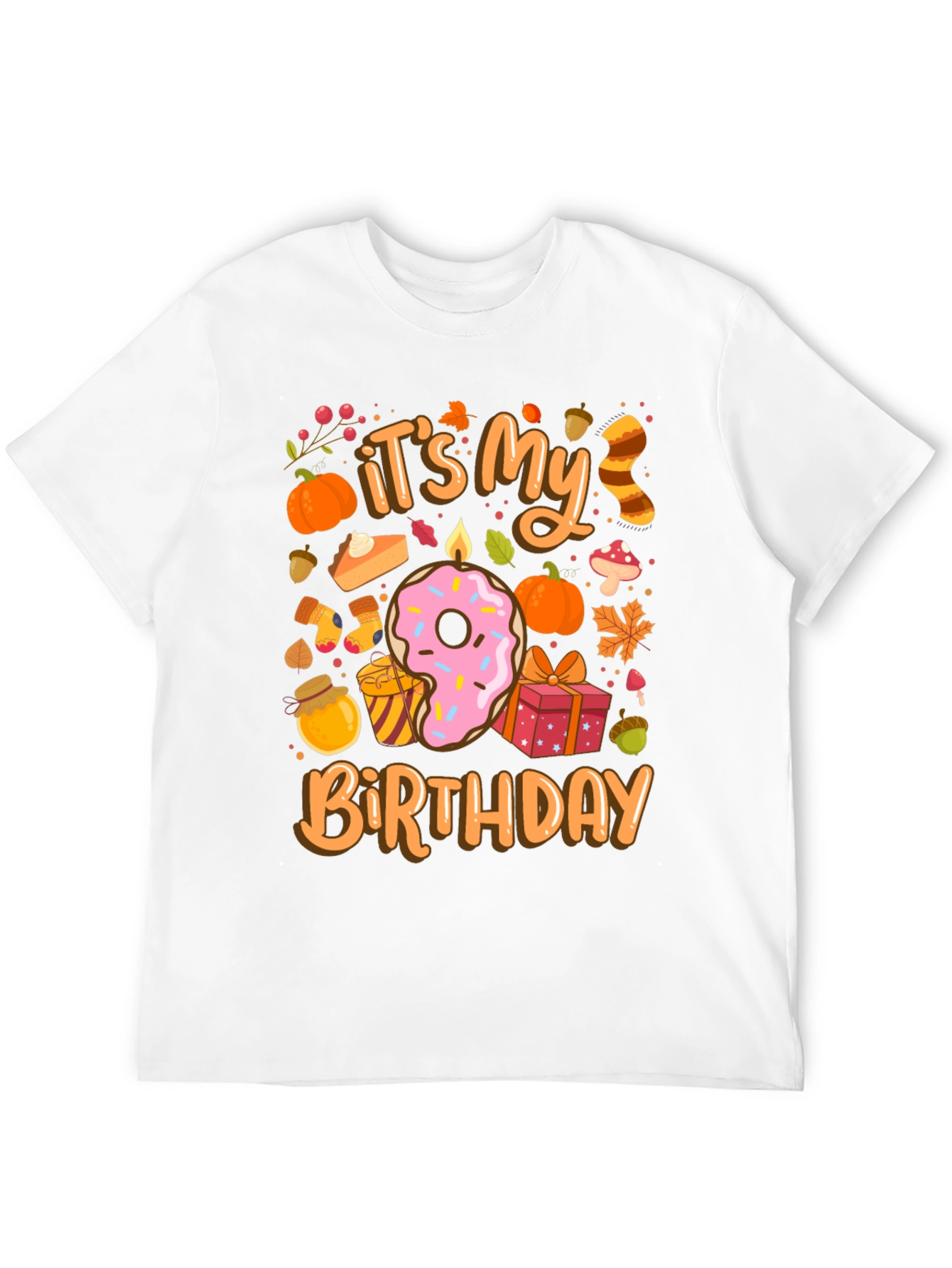 Its My Birthday Fall Themed T-Shirt