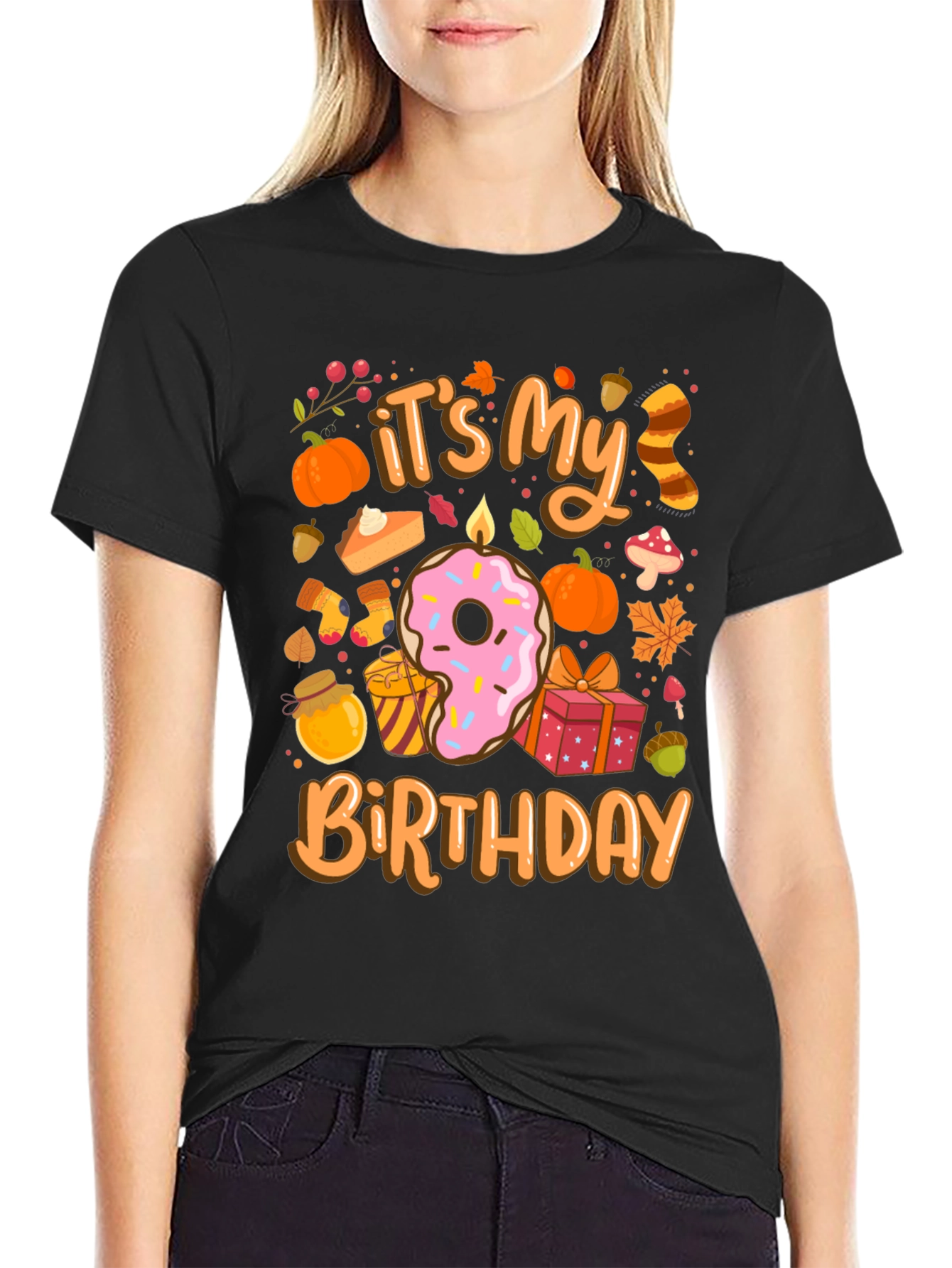 Its My Birthday Fall Themed T-Shirt