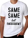 Same Same But Different Black Graphic Tee