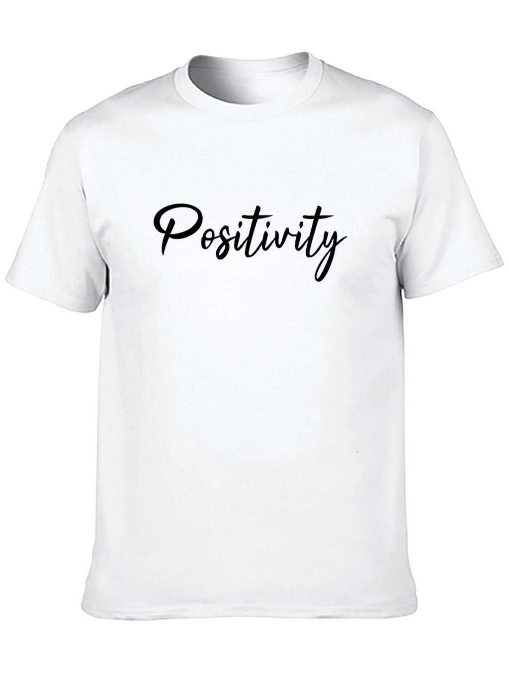 Positivity Black Graphic Tee - Mens