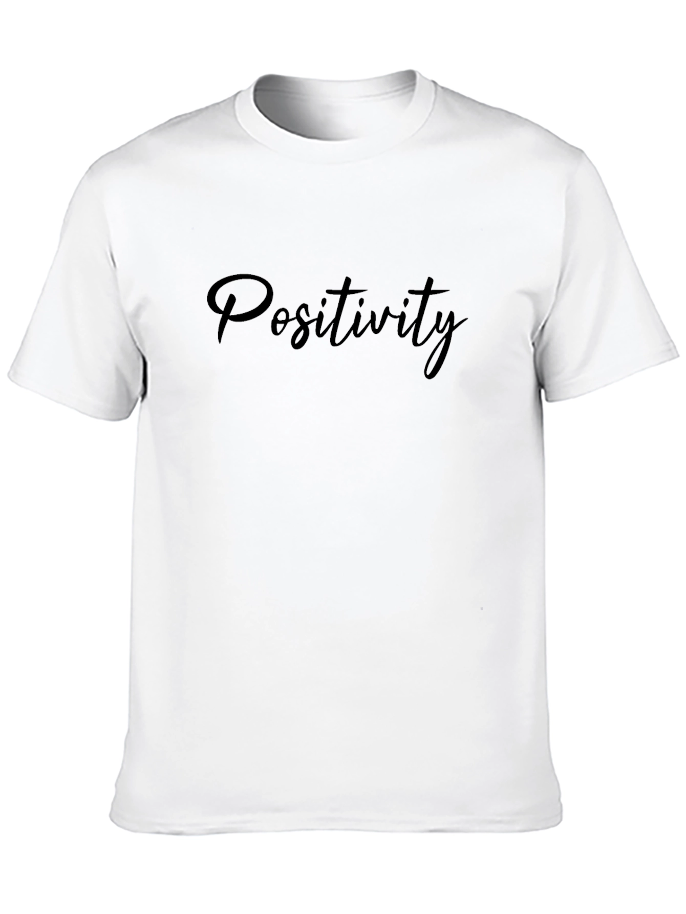 Positivity Black Graphic Tee - Mens