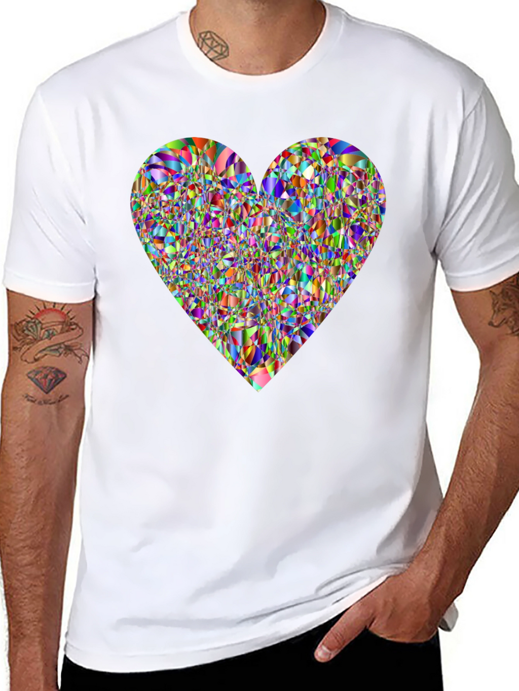 Abstract Heart Graphic Tee