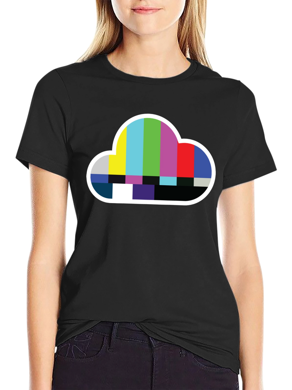 Cloud TV Test Pattern T-Shirt