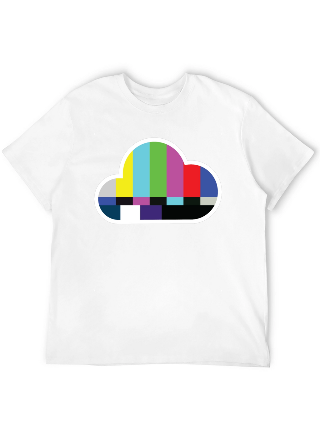 Cloud TV Test Pattern T-Shirt
