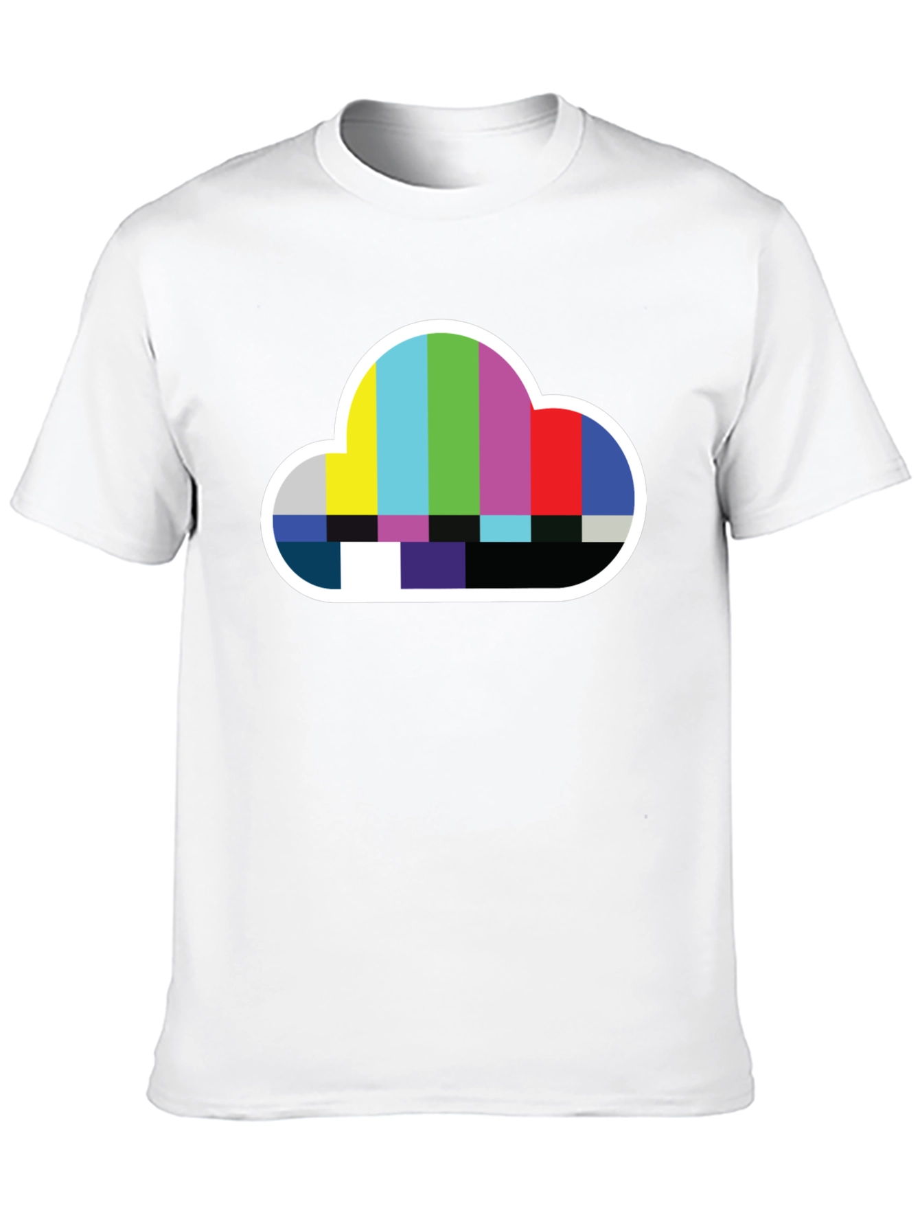 Cloud TV Test Pattern T-Shirt