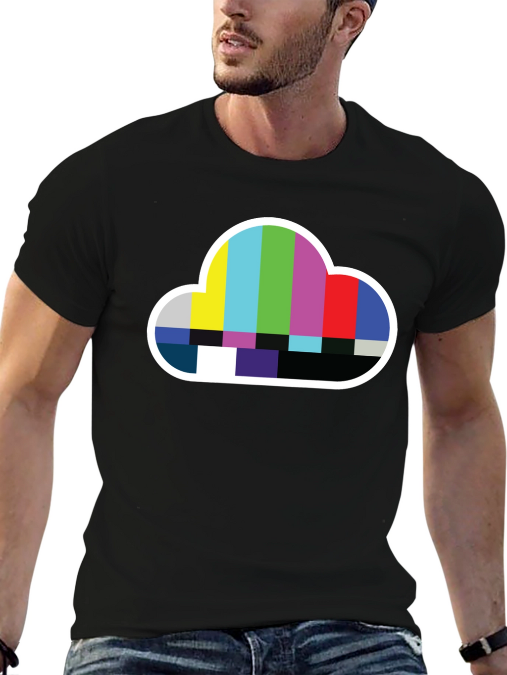 Cloud TV Test Pattern T-Shirt