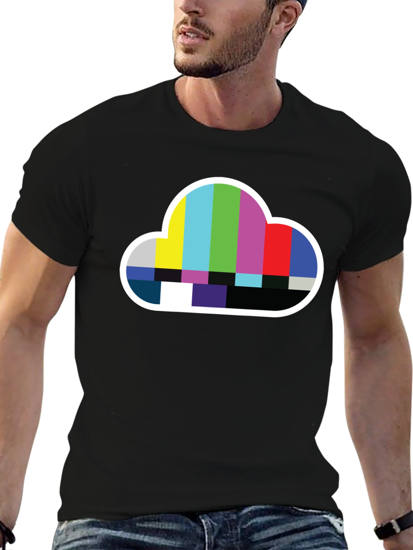 Cloud TV Test Pattern T-Shirt