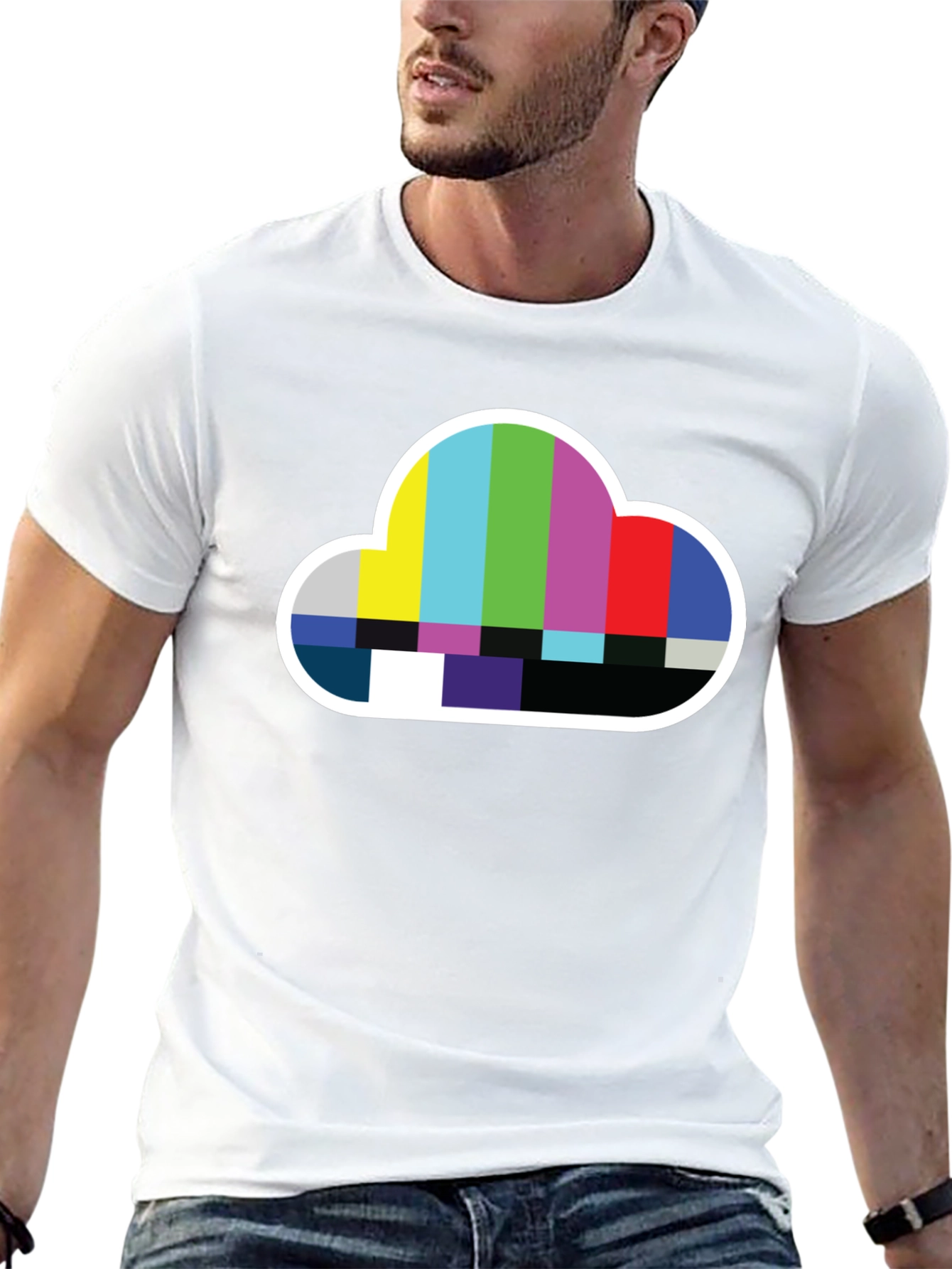 Cloud TV Test Pattern T-Shirt