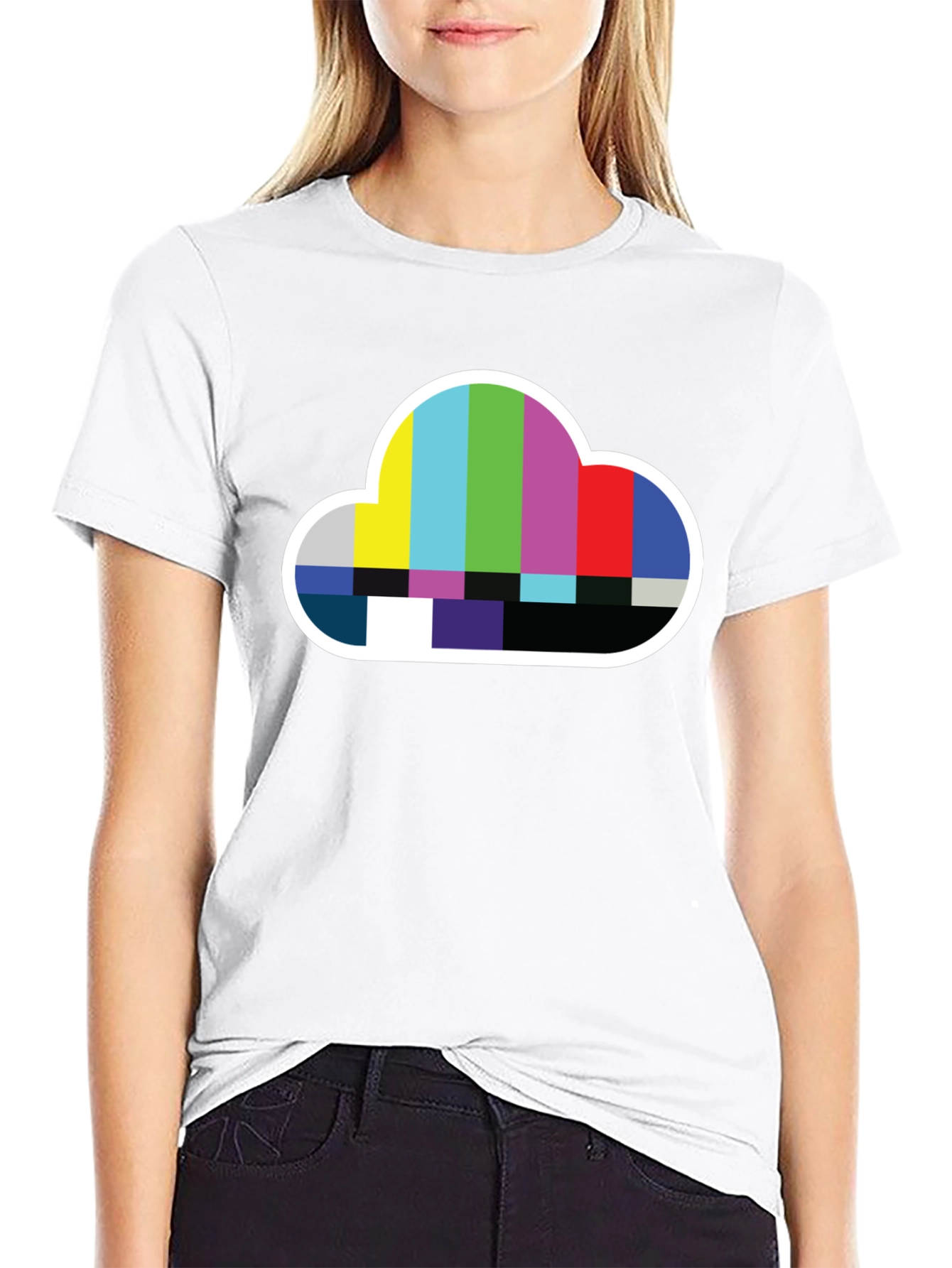 Cloud TV Test Pattern T-Shirt