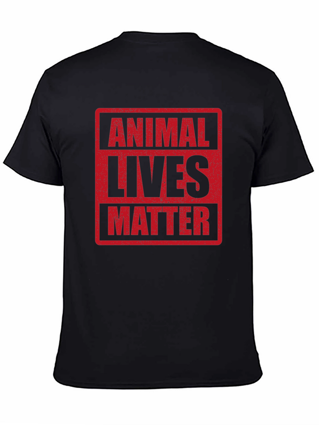 Animal Lives Matter Graphic T-Shirt Black