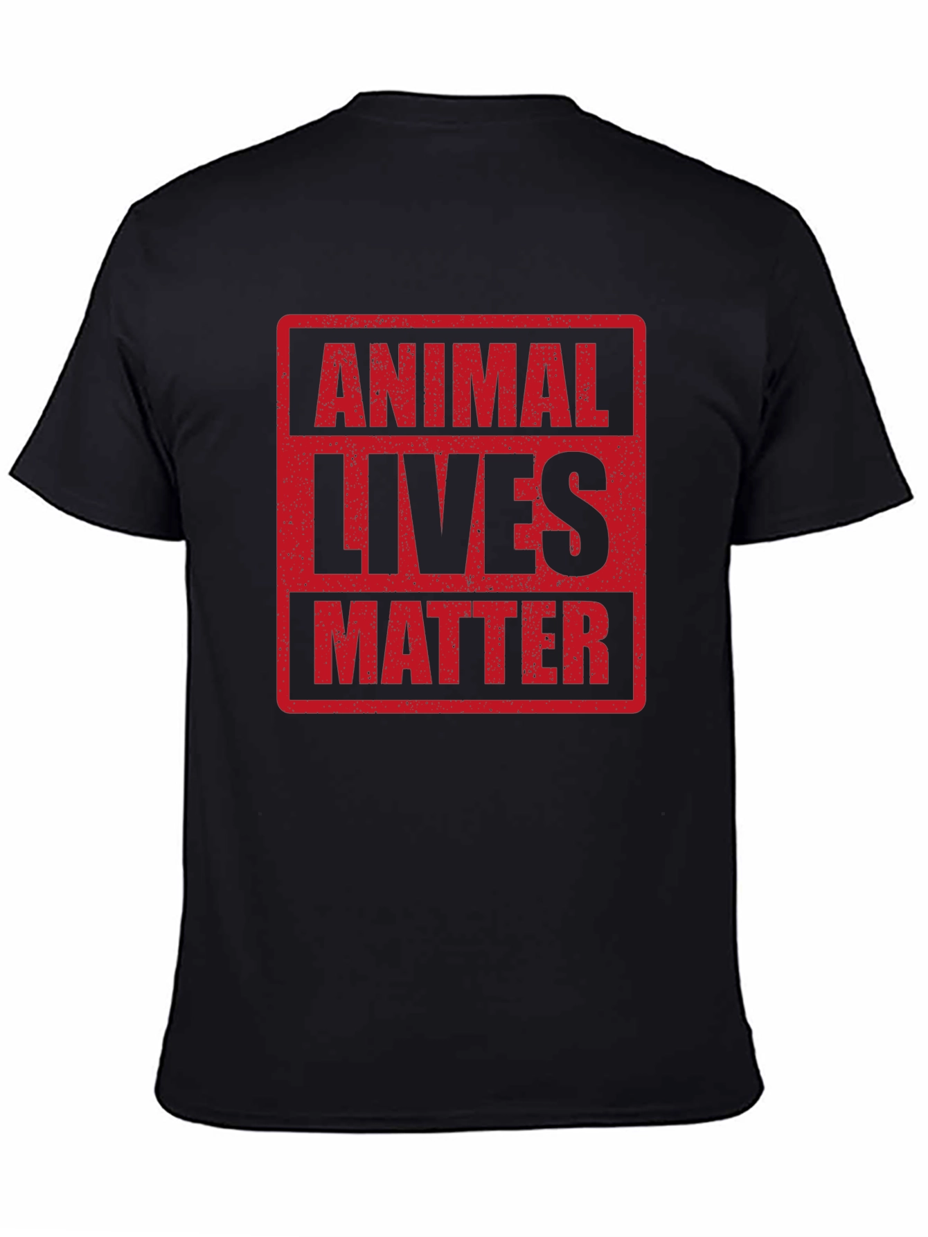 Animal Lives Matter Graphic T-Shirt Black