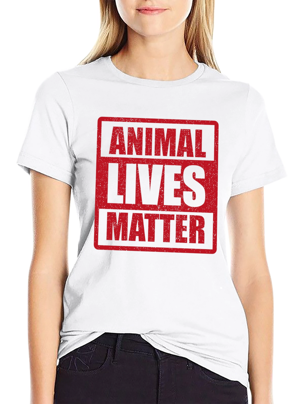 Animal Lives Matter Graphic T-Shirt Black
