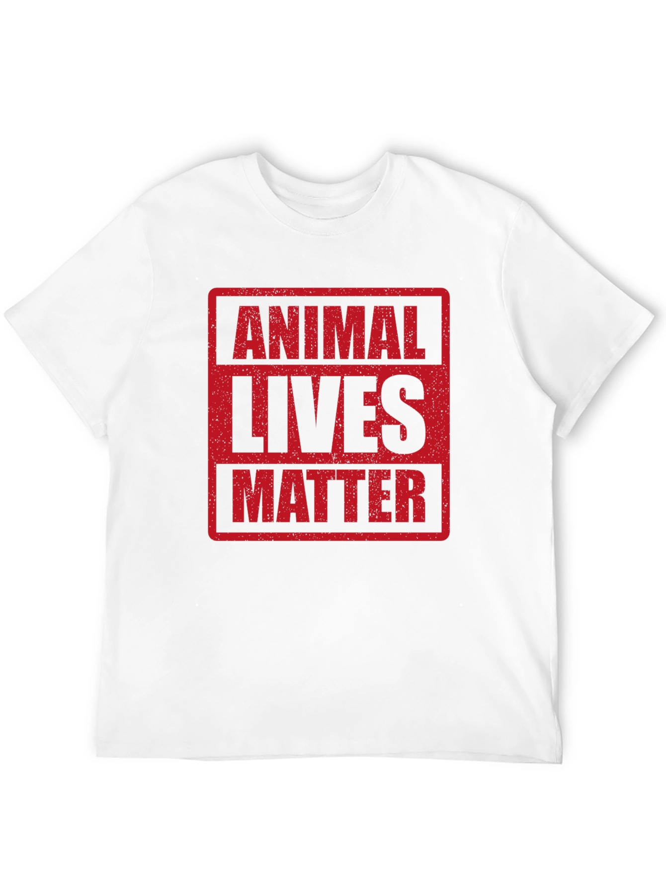 Animal Lives Matter Graphic T-Shirt Black