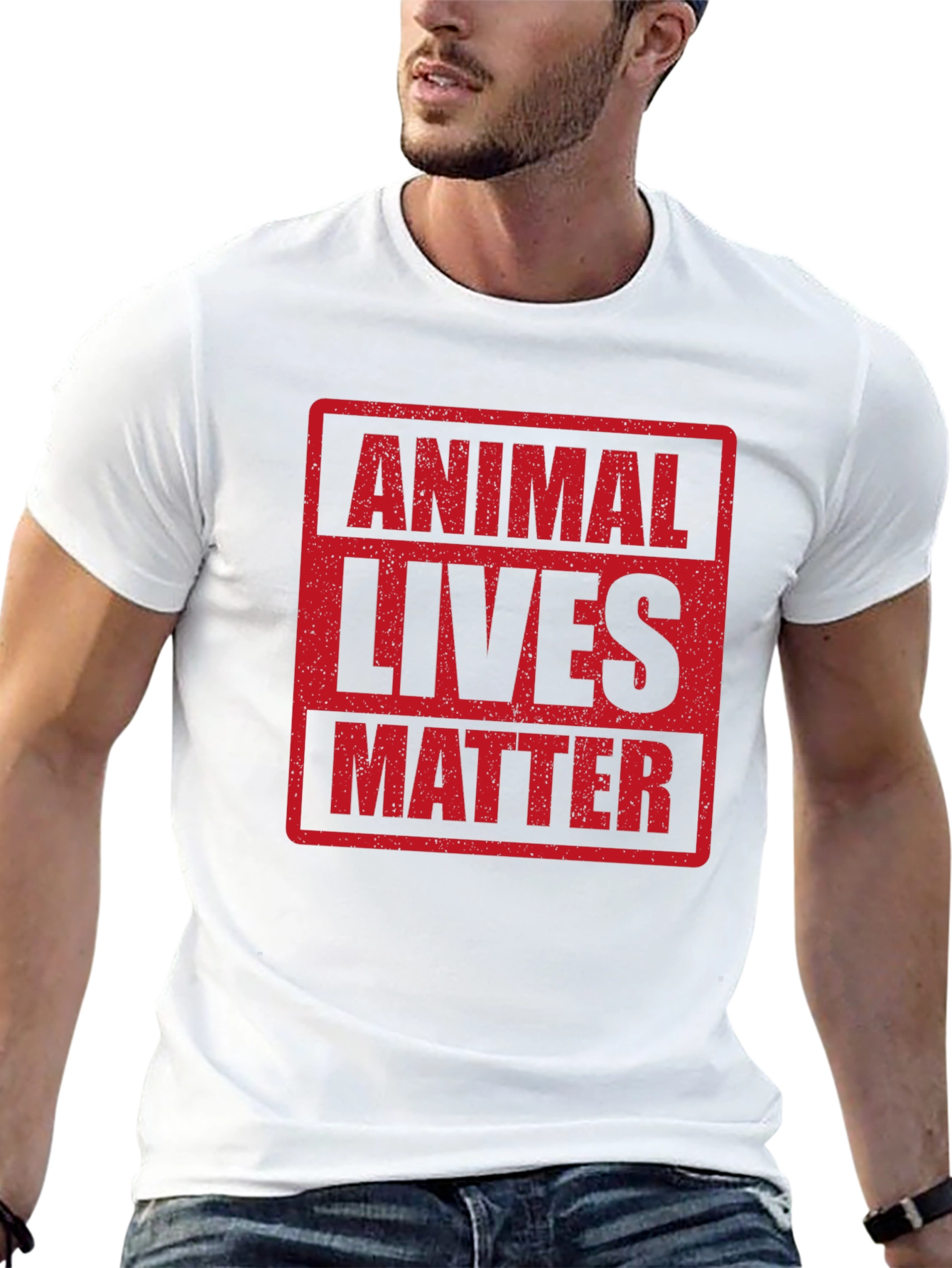 Animal Lives Matter Graphic T-Shirt Black
