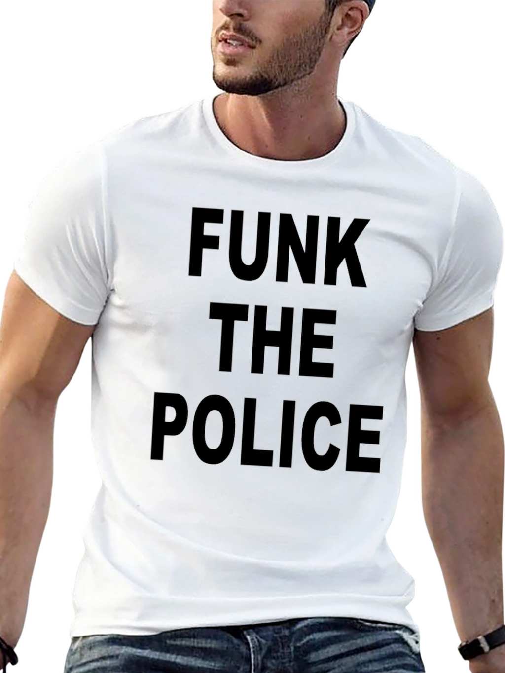 Funk the Police Graphic Tee - Bold Protest T-Shirt