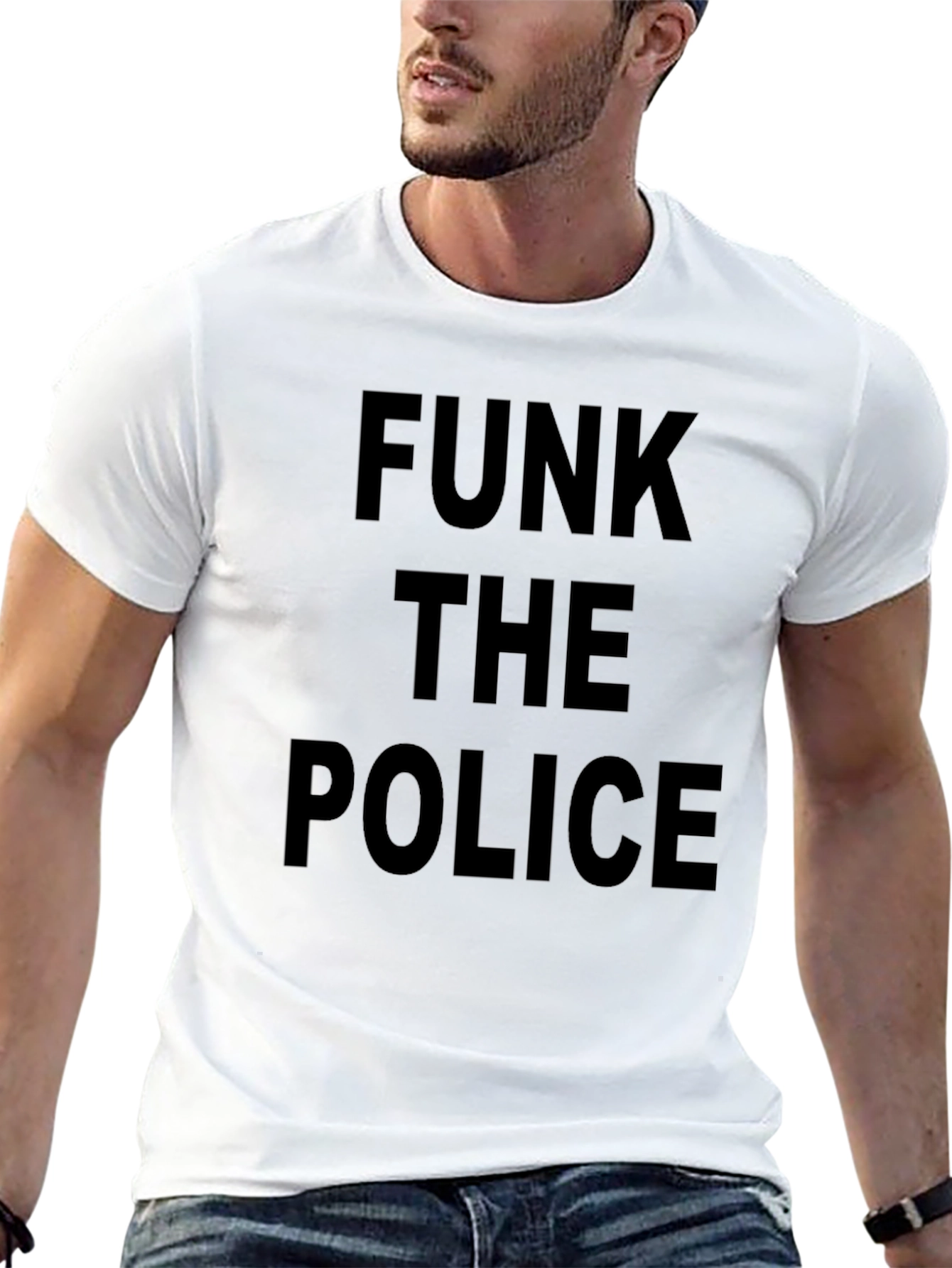 Funk the Police Graphic Tee - Bold Protest T-Shirt