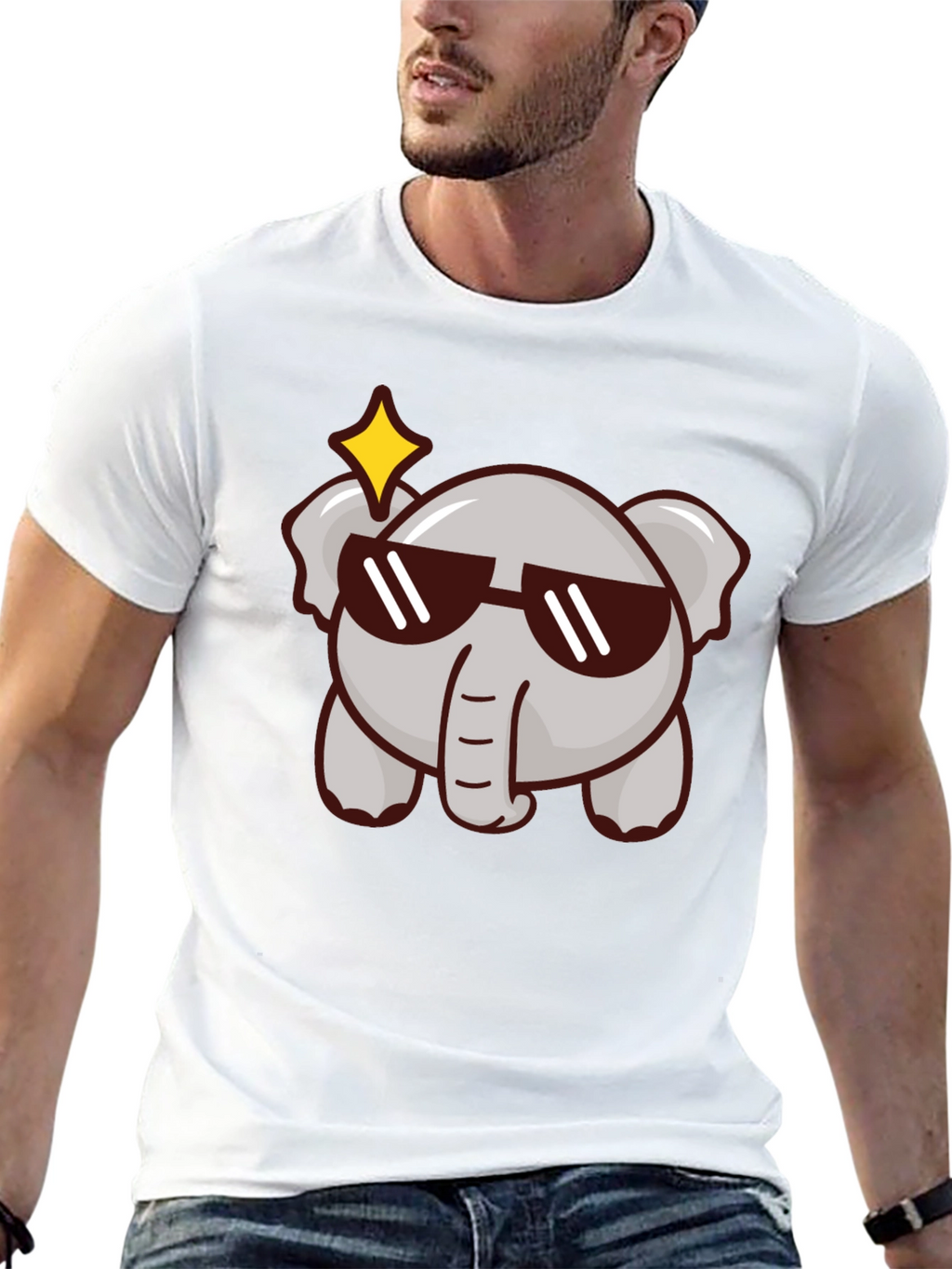 Cool Elephant Graphic Tee