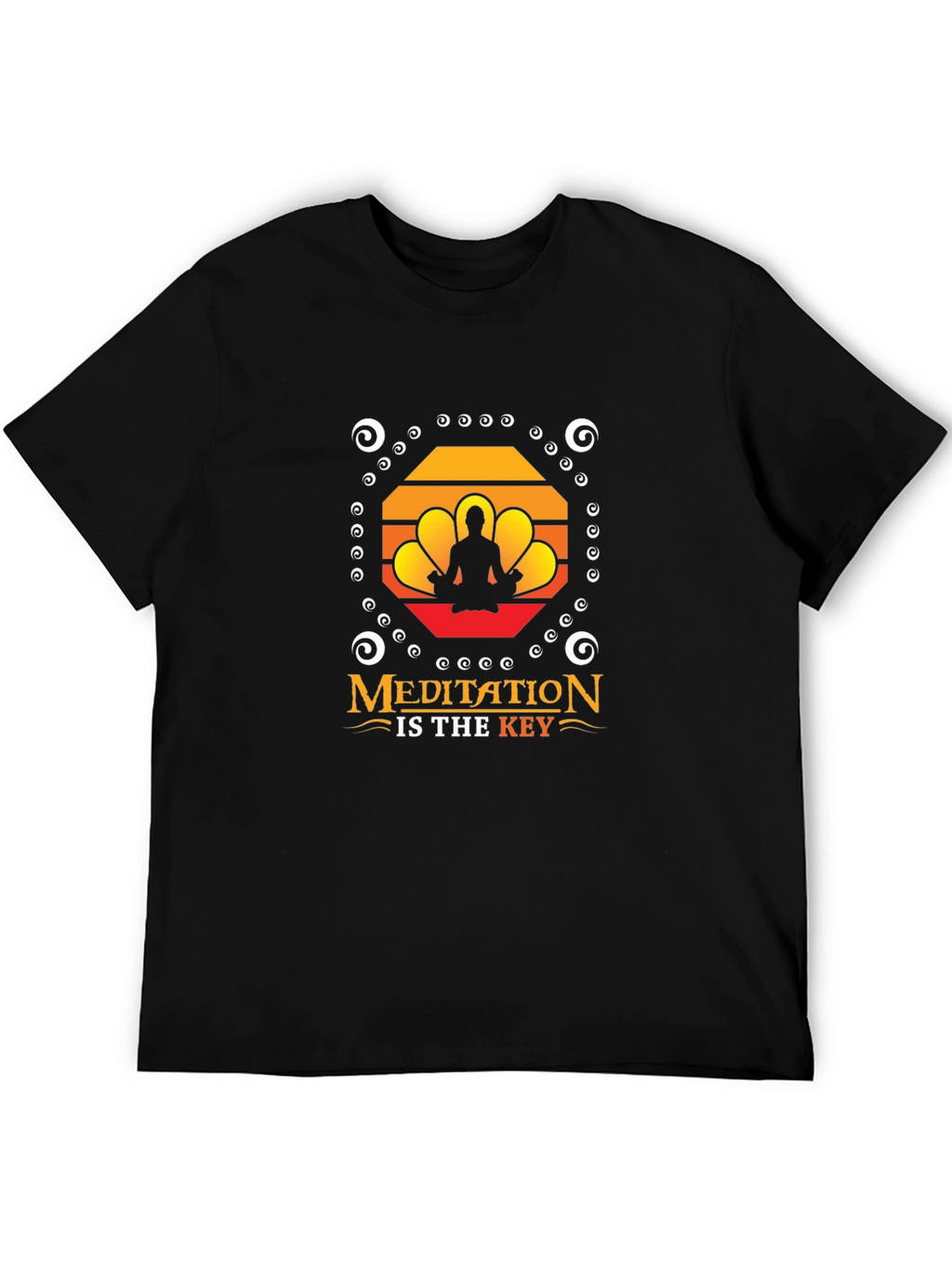 Meditation Is Key T-Shirt - Yoga Zen Spiritual Tee