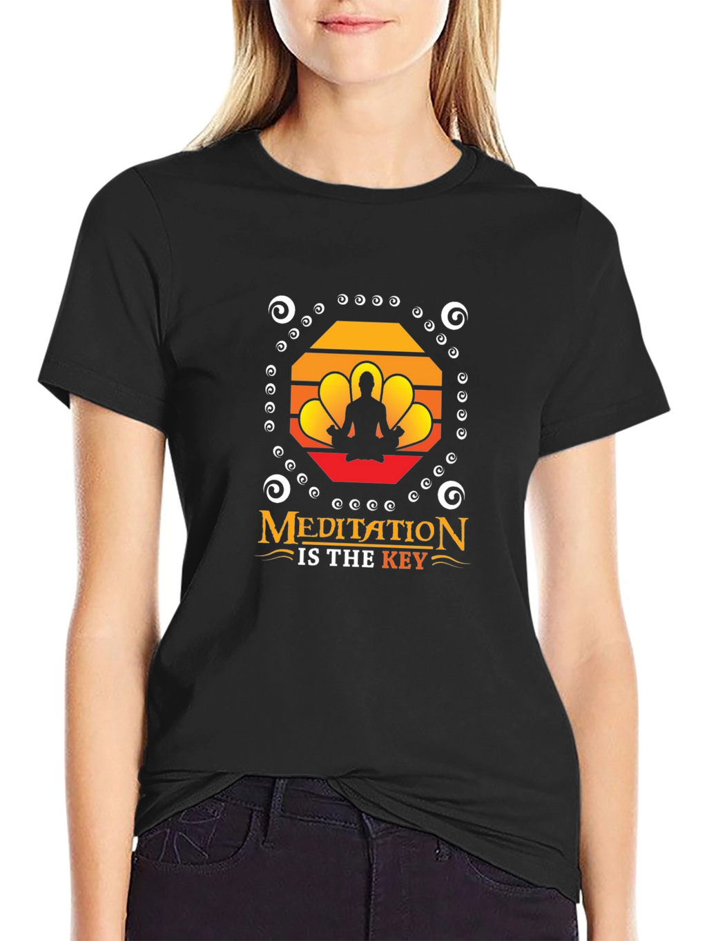 Meditation Is Key T-Shirt - Yoga Zen Spiritual Tee