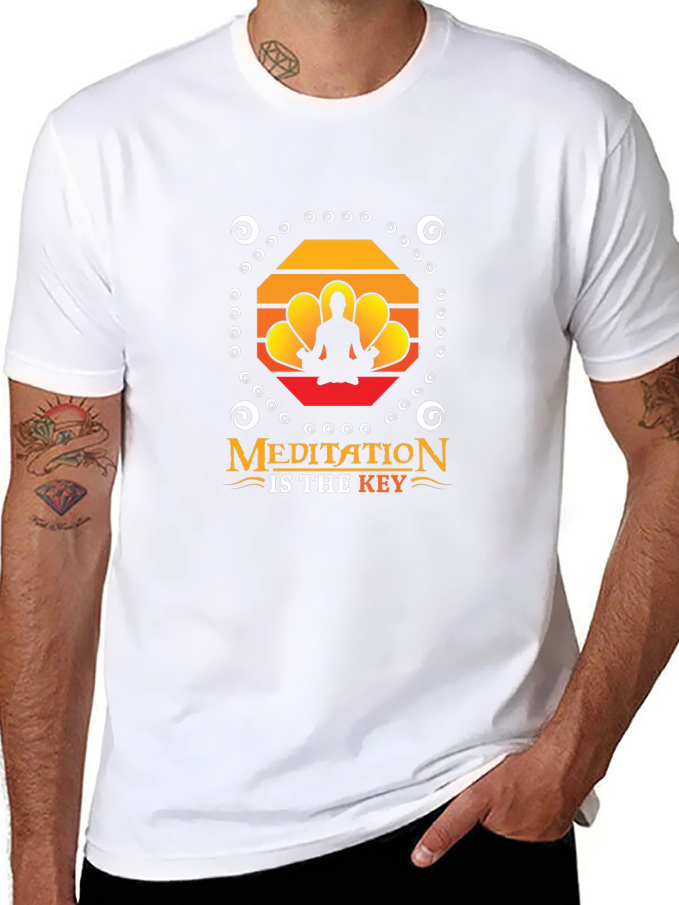 Meditation Is Key T-Shirt - Yoga Zen Spiritual Tee