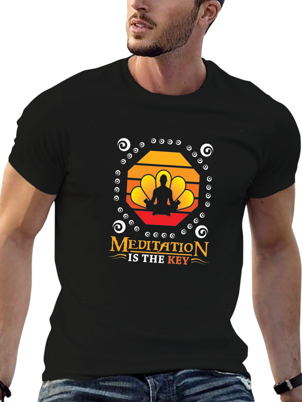 Meditation Is Key T-Shirt - Yoga Zen Spiritual Tee