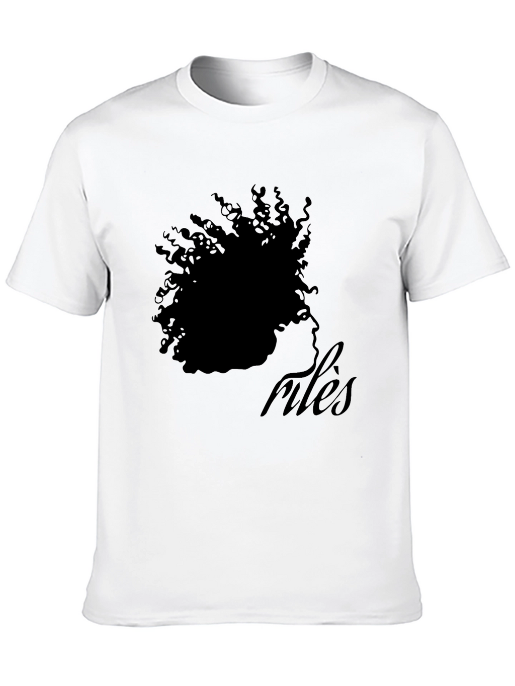 Afro Silhouette rules T-Shirt - Black Cotton Tee