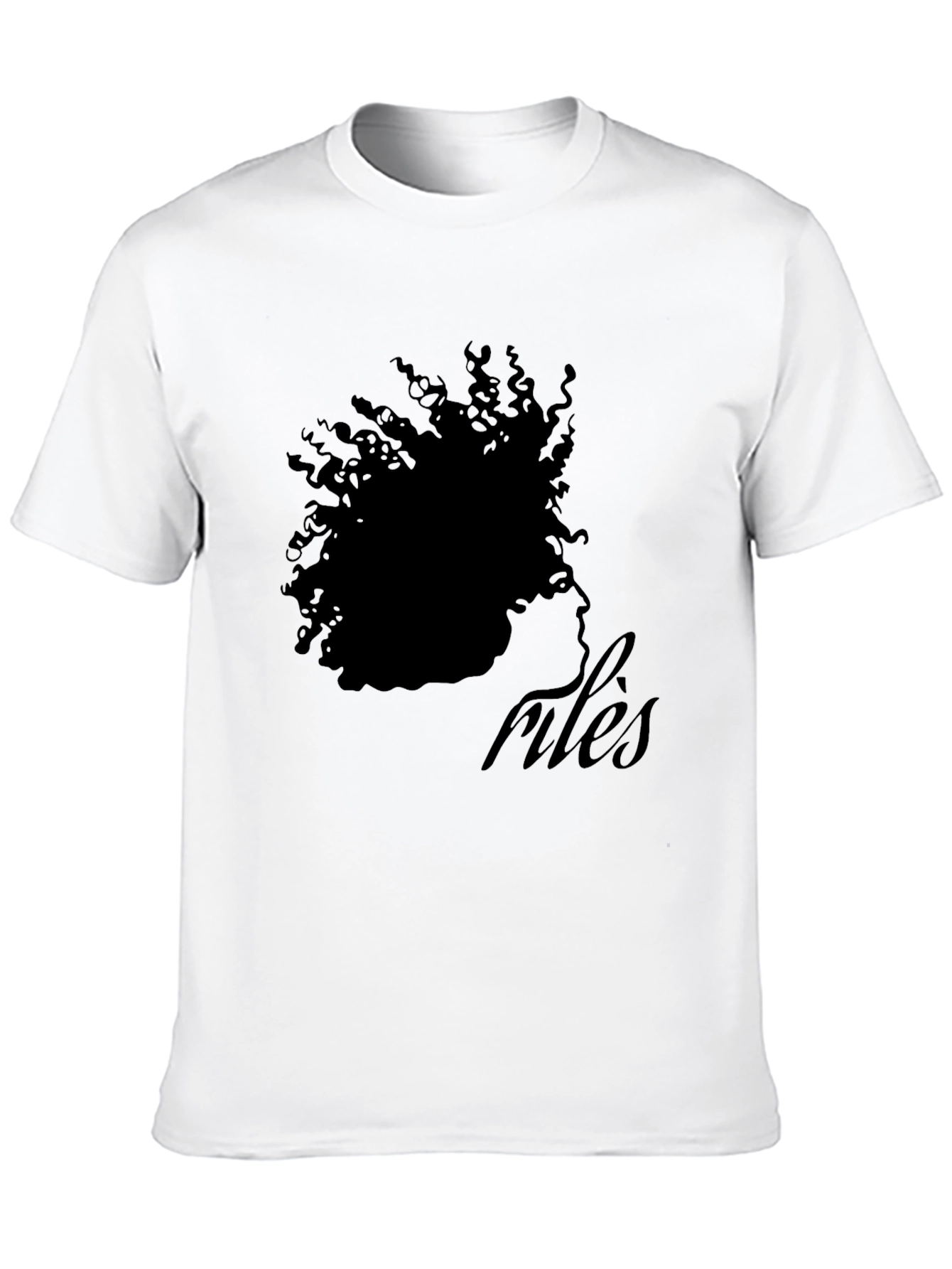 Afro Silhouette rules T-Shirt - Black Cotton Tee