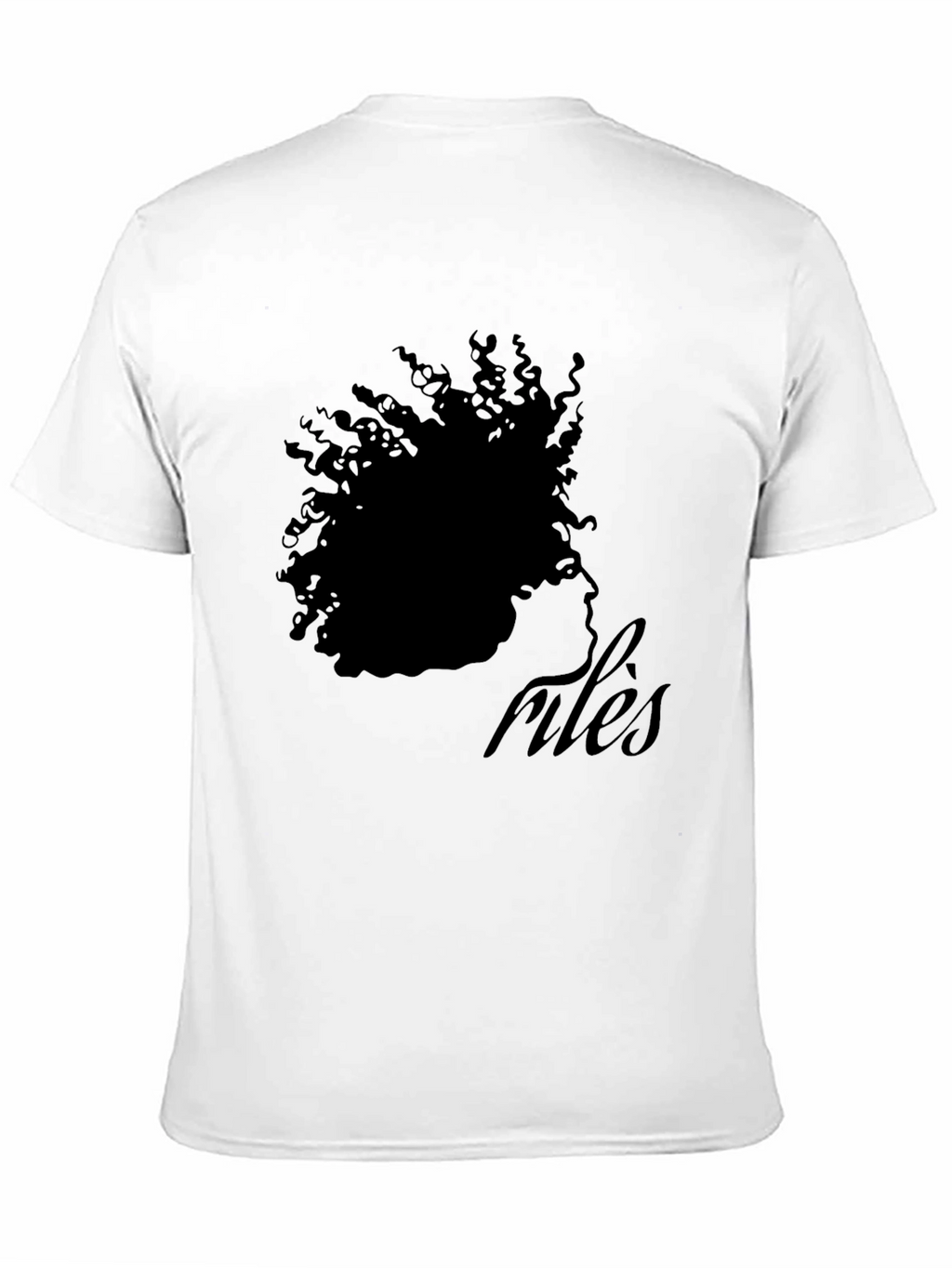 Afro Silhouette rules T-Shirt - Black Cotton Tee