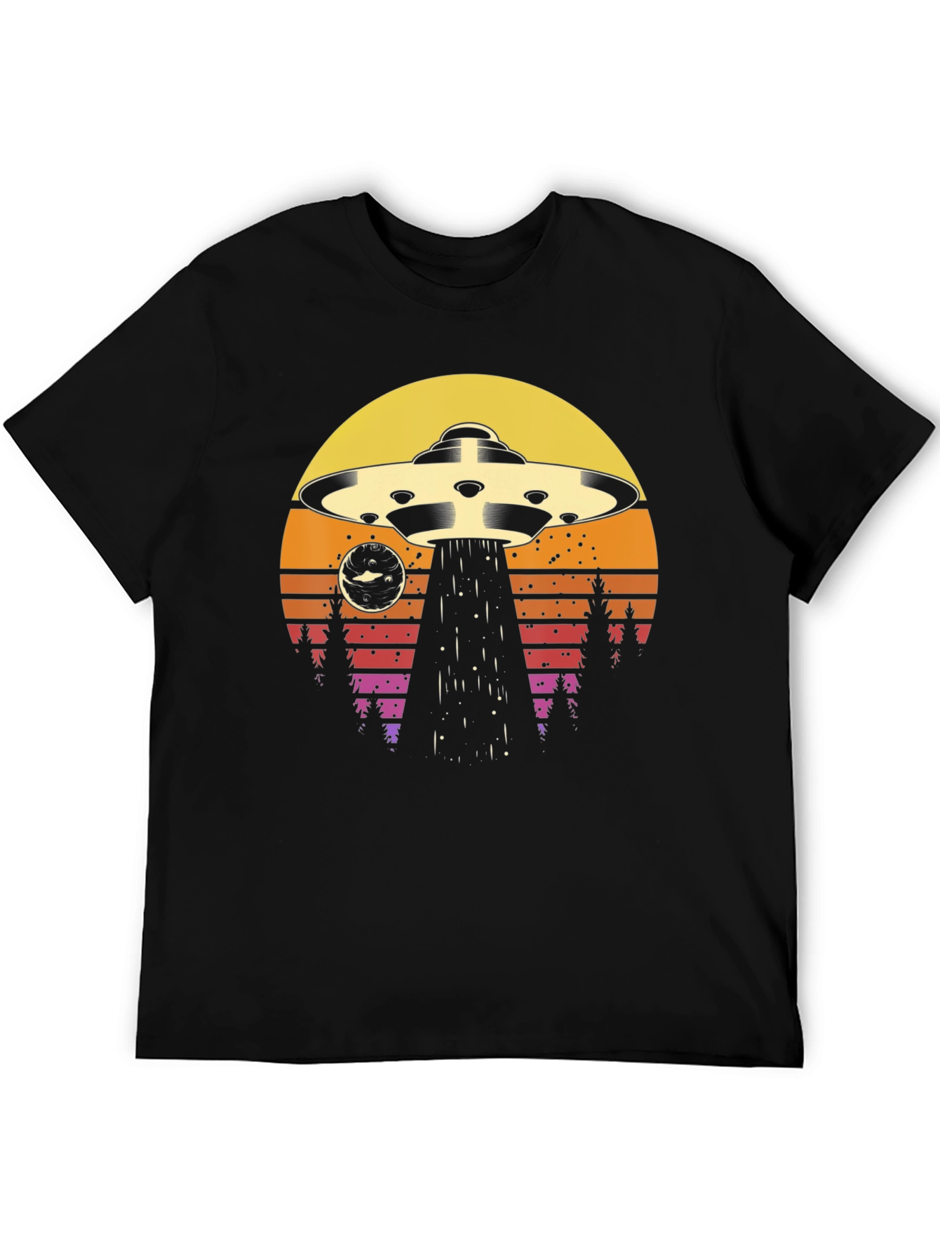 Retro UFO Abduction T-Shirt - Vintage Alien Tee