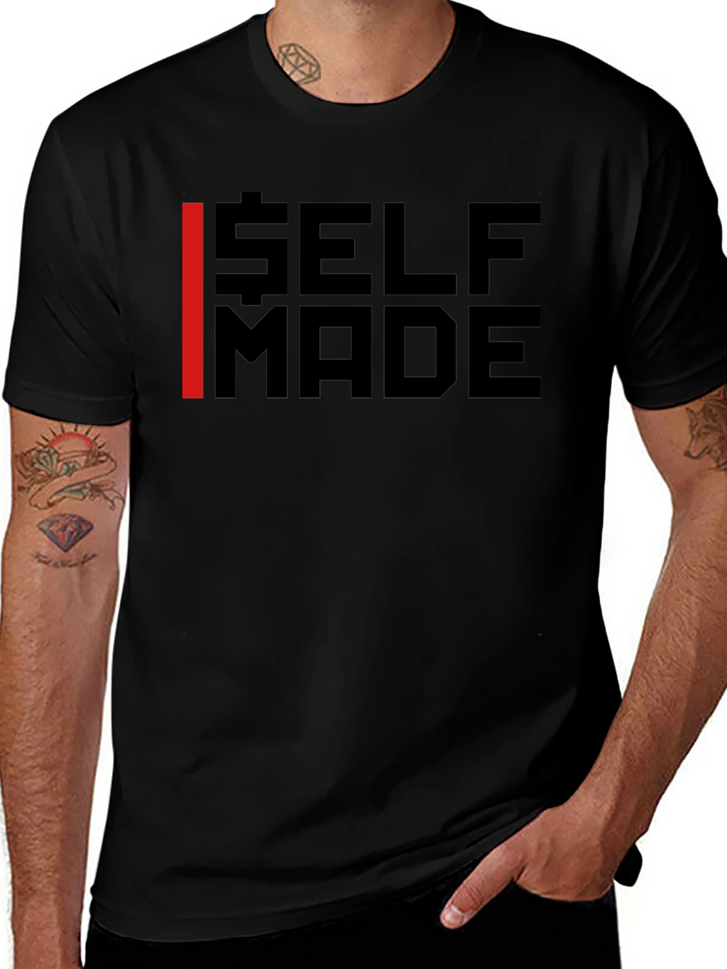 Self Made Graphic Tee - Bold Statement T-Shirt