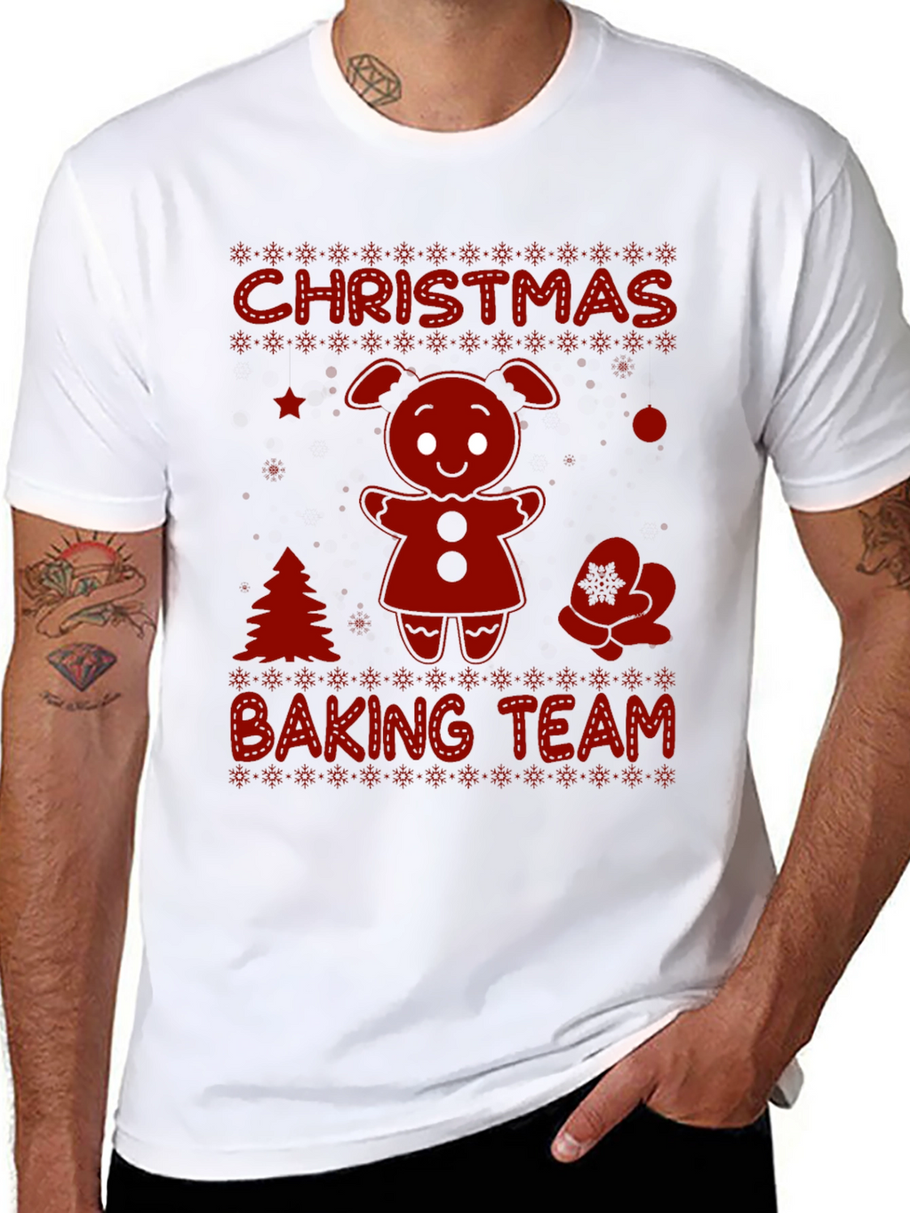 Christmas Baking Team Gingerbread Tee