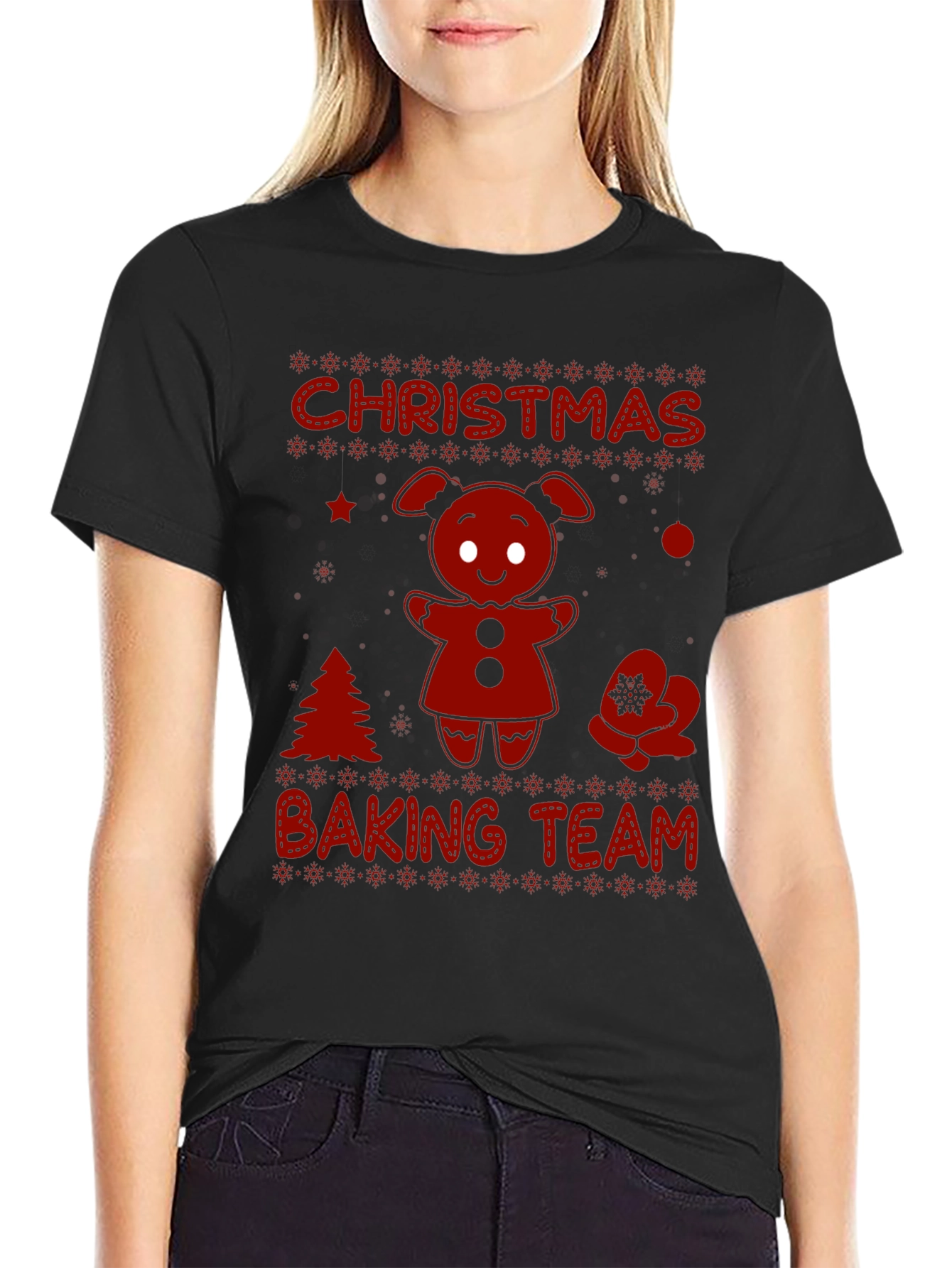 Christmas Baking Team Gingerbread Tee