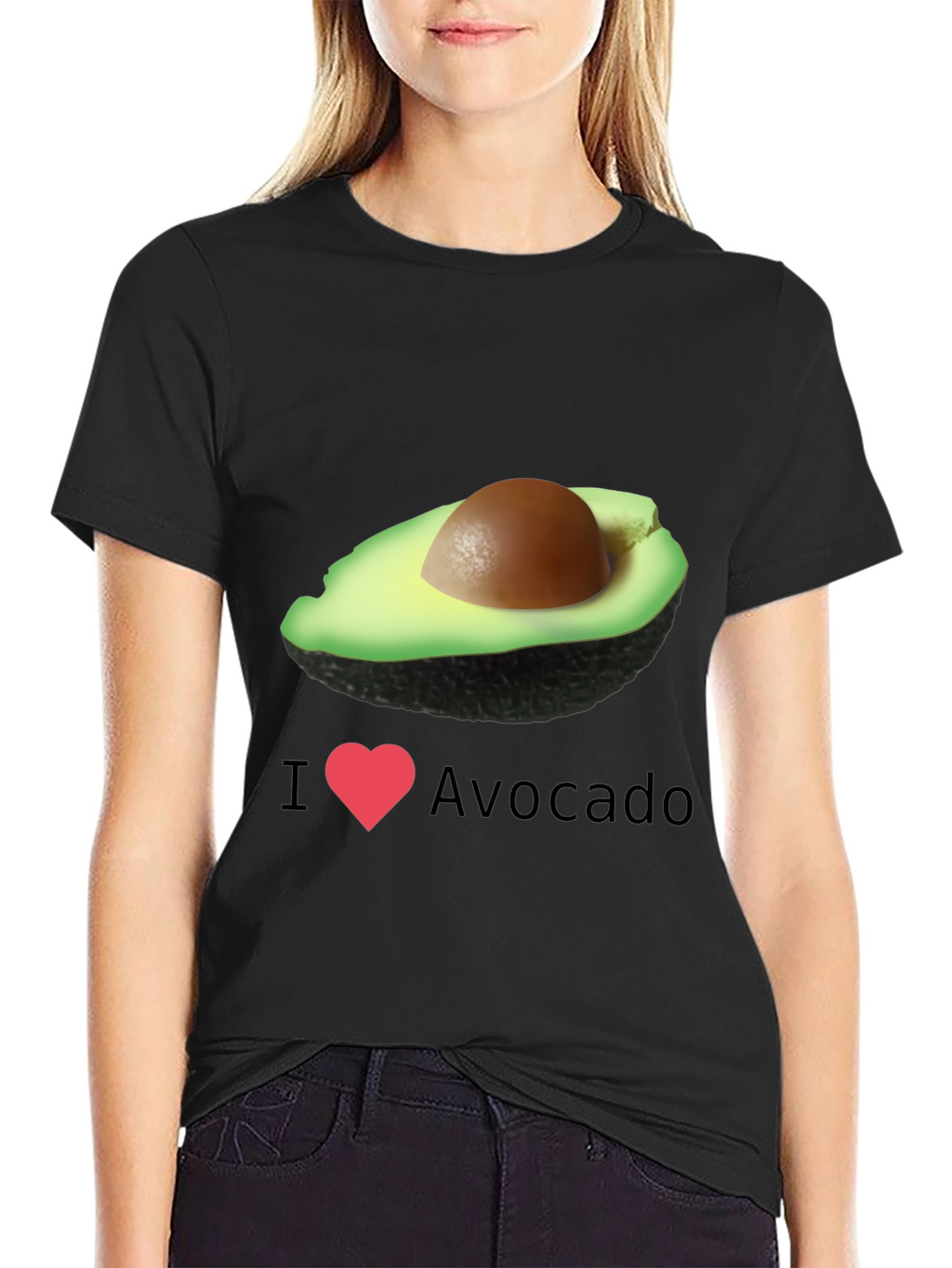 I Heart Avocado T-Shirt - Unique Graphic Tee