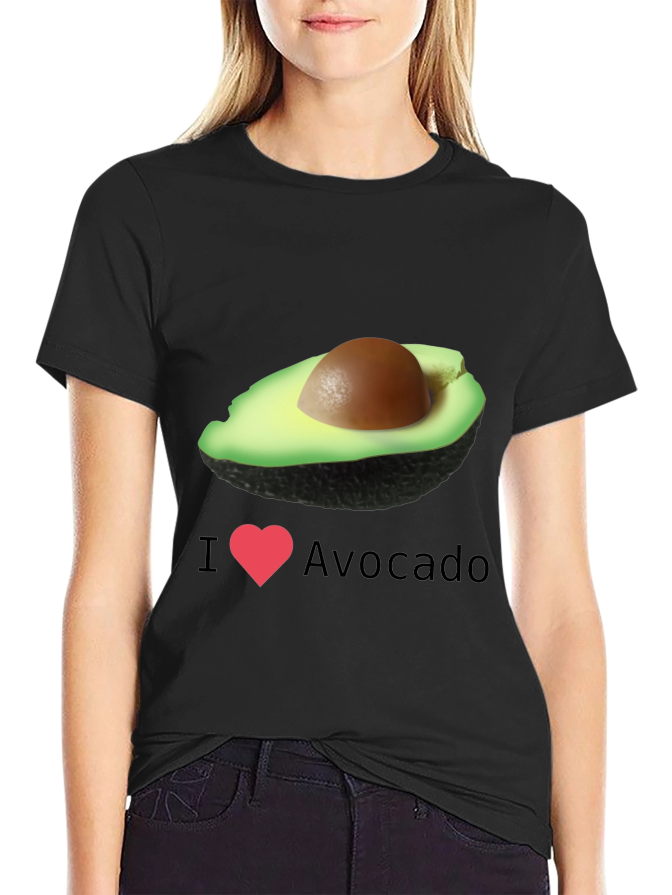 I Heart Avocado T-Shirt - Unique Graphic Tee