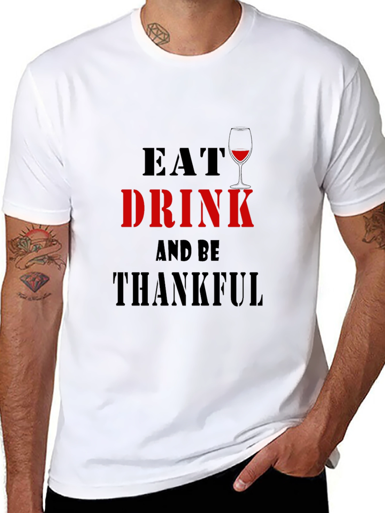 Eat Drink and Be Thankful Graphic Tee
