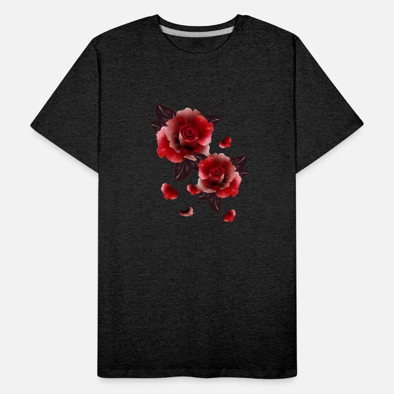 two beautiful mesmerizing red roses