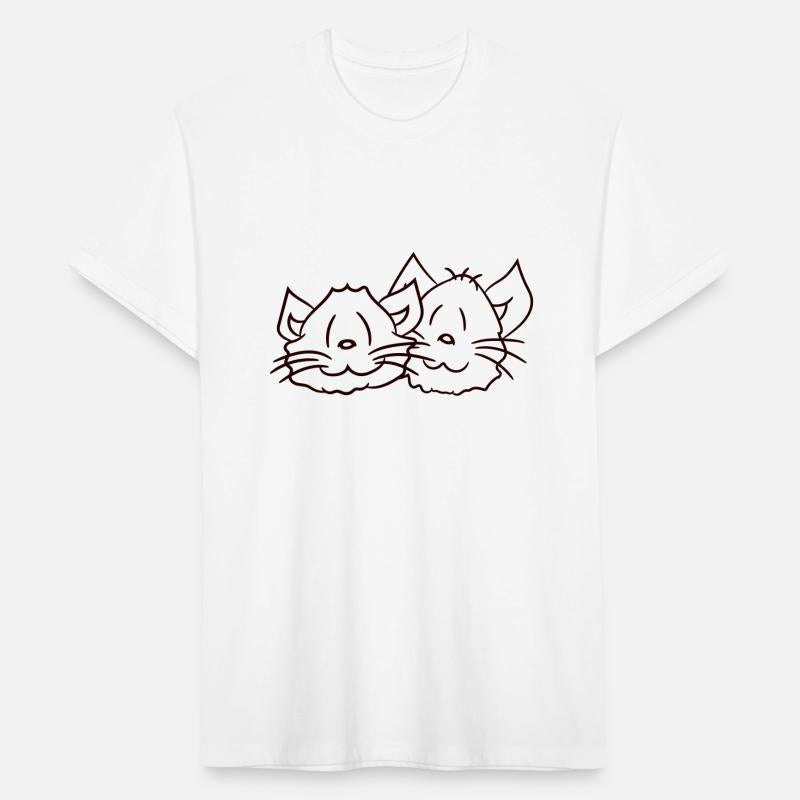 Two Happy Cats 2 Friends Love Couple Kitten Team