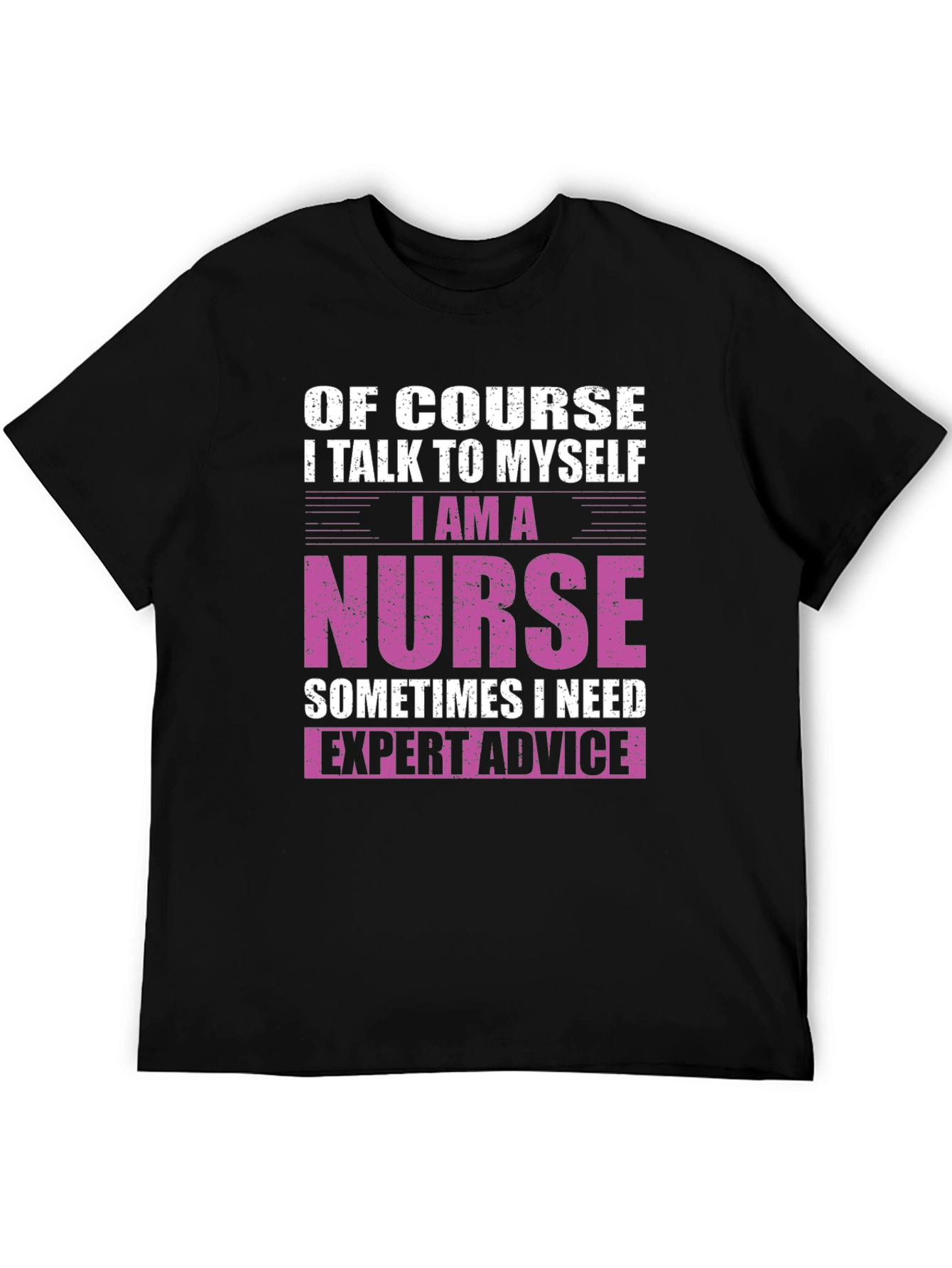 Nurse Expert Advice T-Shirt - Black