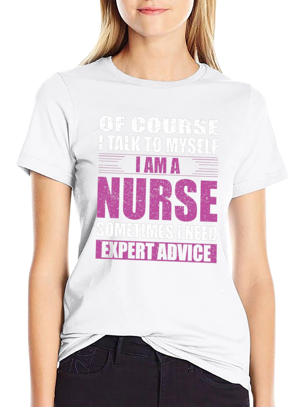 Nurse Expert Advice T-Shirt - Black