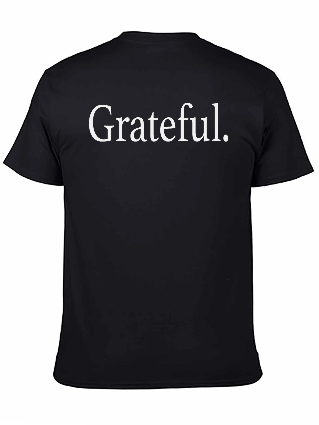 Grateful Tee - Classic Black Cotton