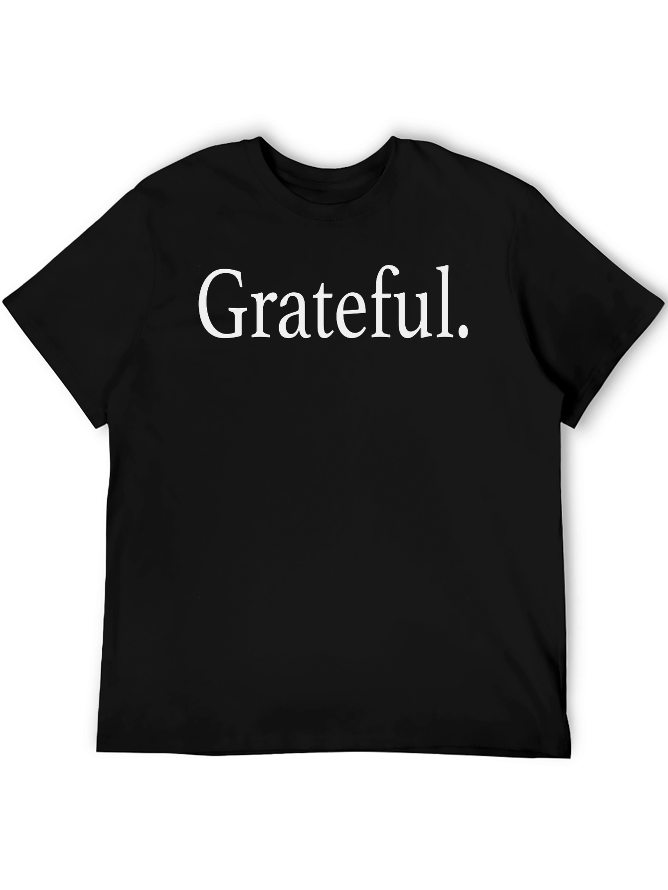 Grateful Tee - Classic Black Cotton