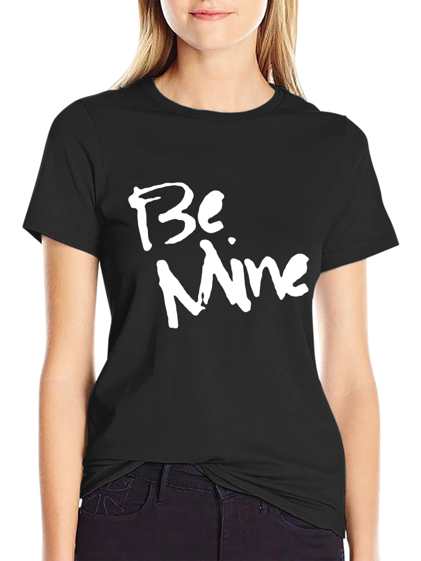 Be Mine Black Graphic Tee